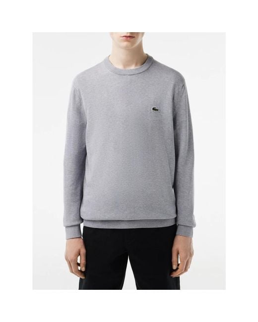 Lacoste Graue pullover in Gray für Herren