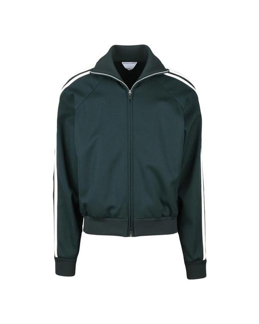 Bottega Veneta Hoodies & Sweatvesten ,Groen ,Wol Stijlvolle Jas Met Ritszakken in het Green voor heren