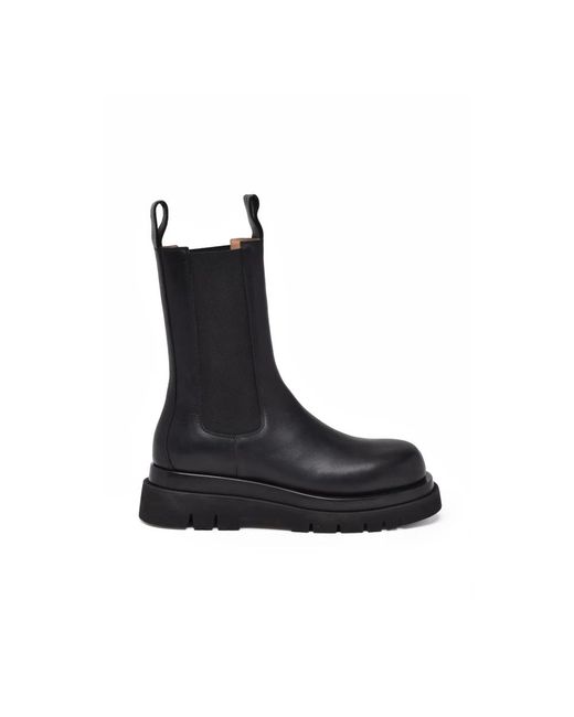 Bottega Veneta Black Chelsea Boots for men