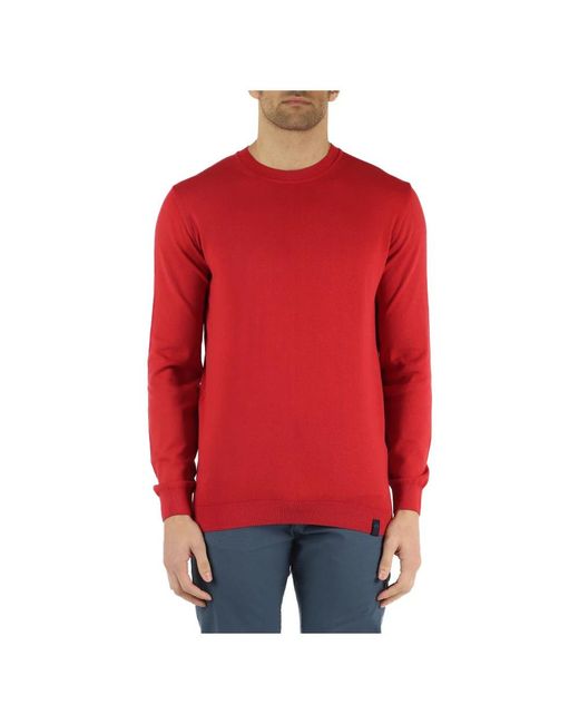 North Sails Red Round-Neck Knitwear for men