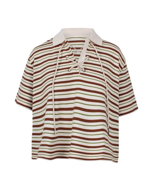 Moncler Natural Polo Shirts