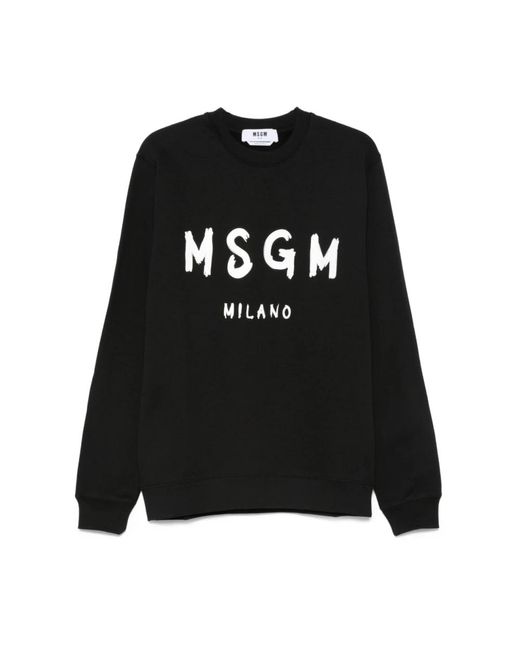 MSGM Black Sweatshirts for men
