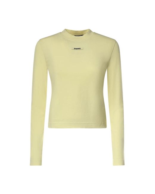 Jacquemus Yellow Long Sleeve T-Shirts