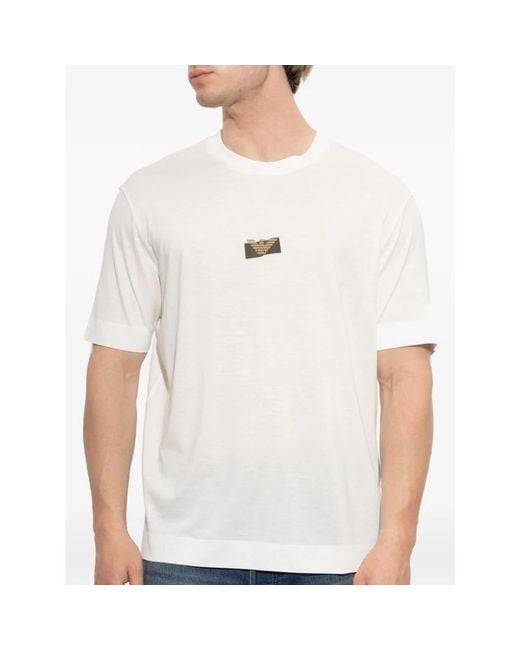 Emporio Armani White T-Shirts for men