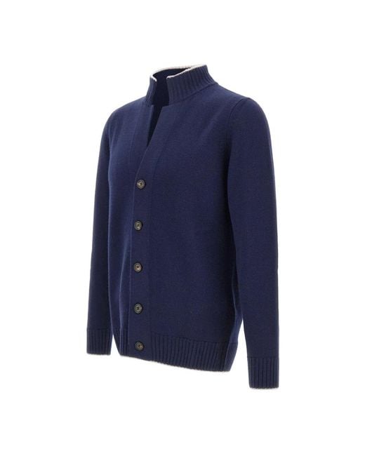 Cardigans di Eleventy in Blue da Uomo