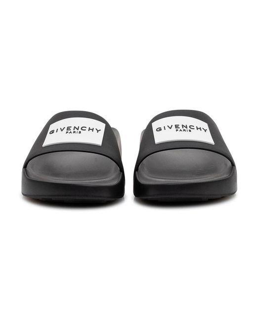 Givenchy Label Slide Mules in Black für Herren