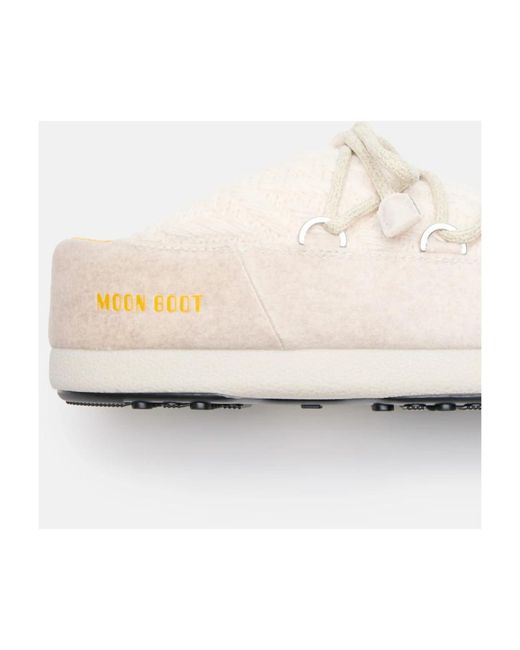 Moon Boot White Evx Knit Mules