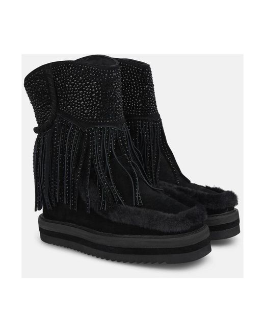 Alma En Pena. Black Winter Boots