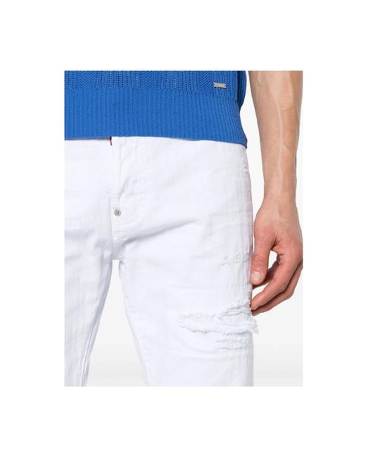 DSquared² 5-pocket jeans in stone washed in White für Herren