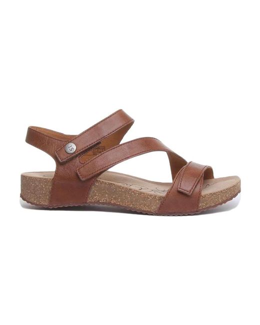Josef Seibel Brown Flat Sandals