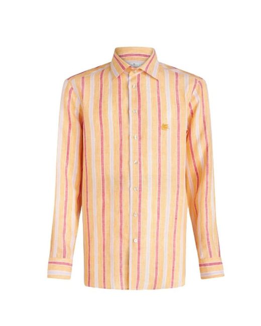 Etro Pink Casual Shirts for men