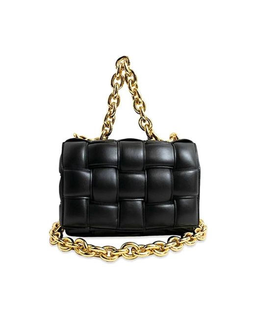 Bottega Veneta Black Stilvolle Ledertasche