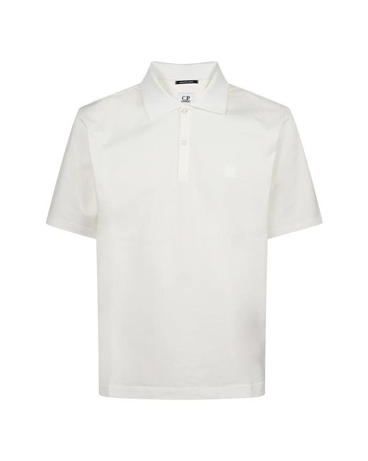 C P Company White Polo Shirts for men