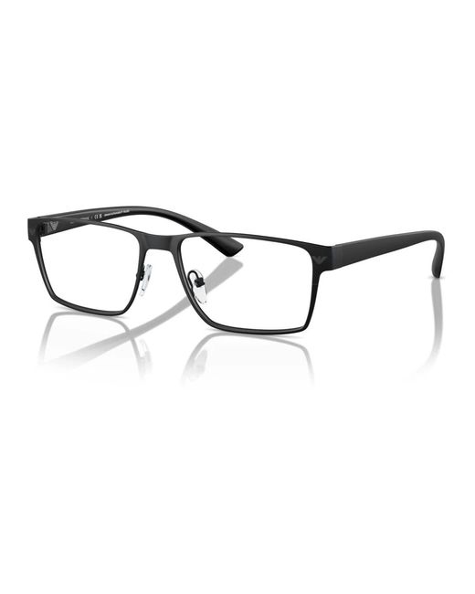 Montatura occhiali nero opaco di Emporio Armani in Black