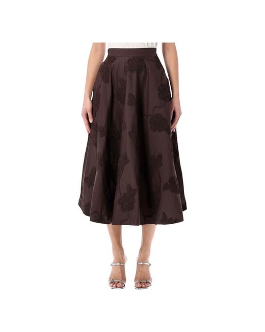 ROTATE BIRGER CHRISTENSEN Brown Midi Skirts
