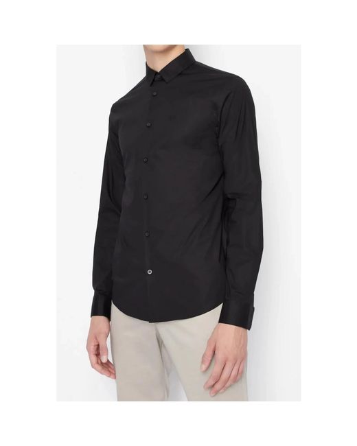 Casual Shirts ARMANI EXCHANGE de hombre de color Black