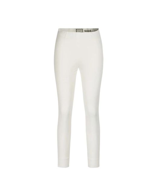 Skinny trousers Seductive de color White