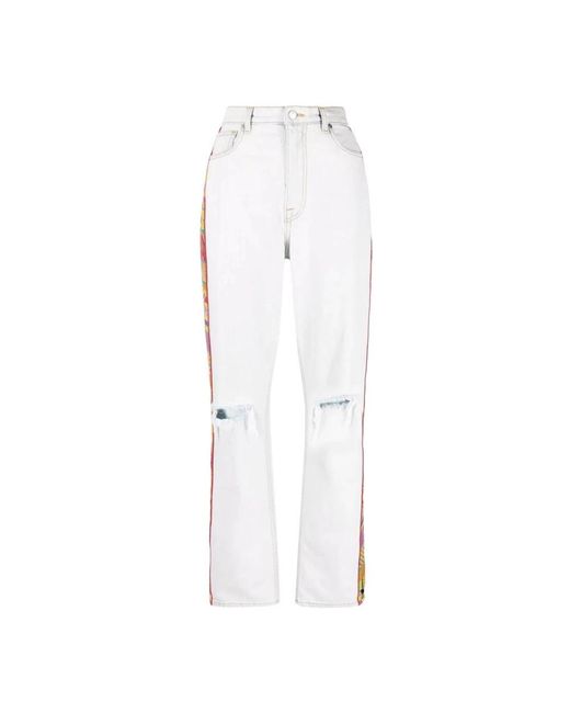 Etro White Straight Jeans