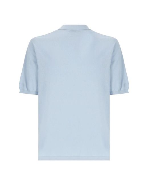 Mc2 Saint Barth Hellblaues Baumwoll-Poloshirt in Blue für Herren