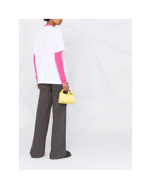 Camisetas Elegantes, Mujer, Talla MSGM de color White