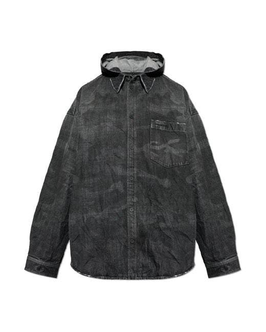 Balenciaga Gray Denim Jackets for men