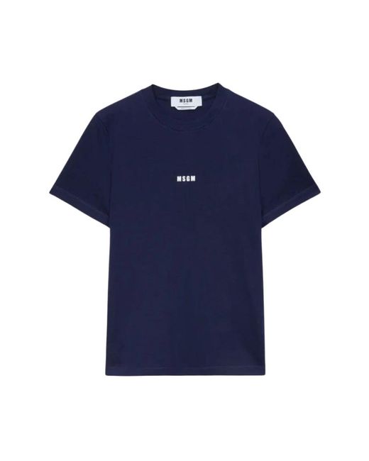 MSGM Blue T-Shirts