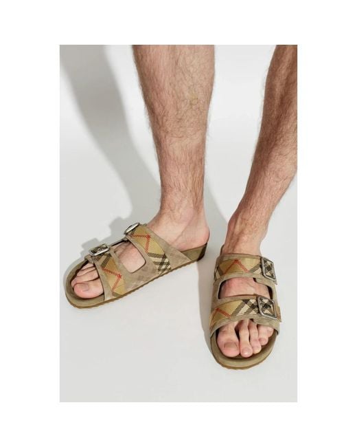 Burberry Brown Sliders for men