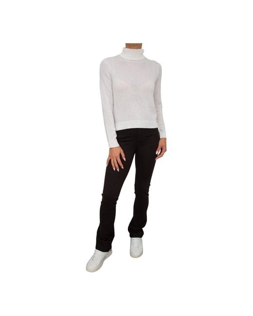 Nenette White Turtlenecks