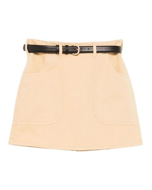 Self-Portrait Natural Short Skirts