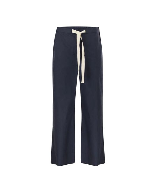 Max Mara Blue Wide Trousers
