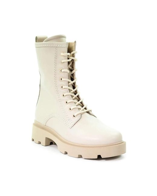 Gabor Natural Lace-Up Boots