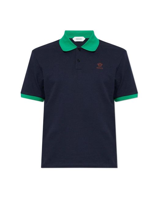 Polo Shirts Versace pour homme en coloris Blue
