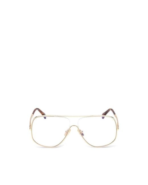 Max Mara Pilot-Frame Bril in het Metallic