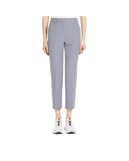 Max Mara Gray Cropped Trousers