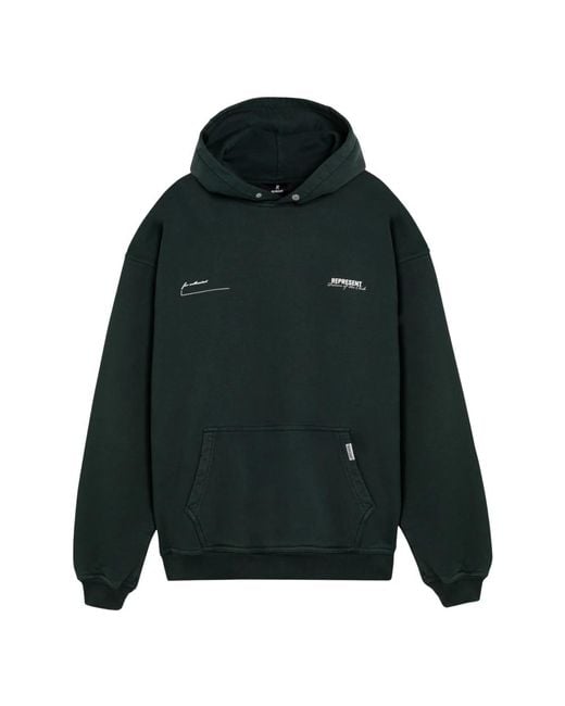 Represent Hoodie Met Capuchon in het Green voor heren