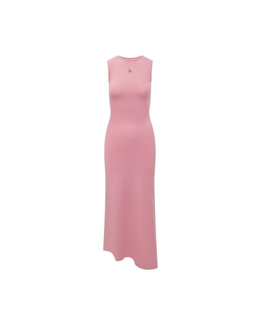 MARINE SERRE Pink Midi Dresses