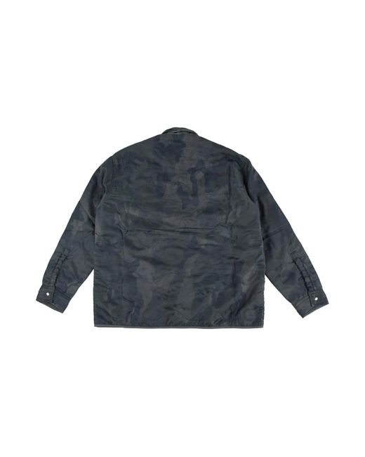 OAMC Re:work fleece lined jacket in Blue für Herren