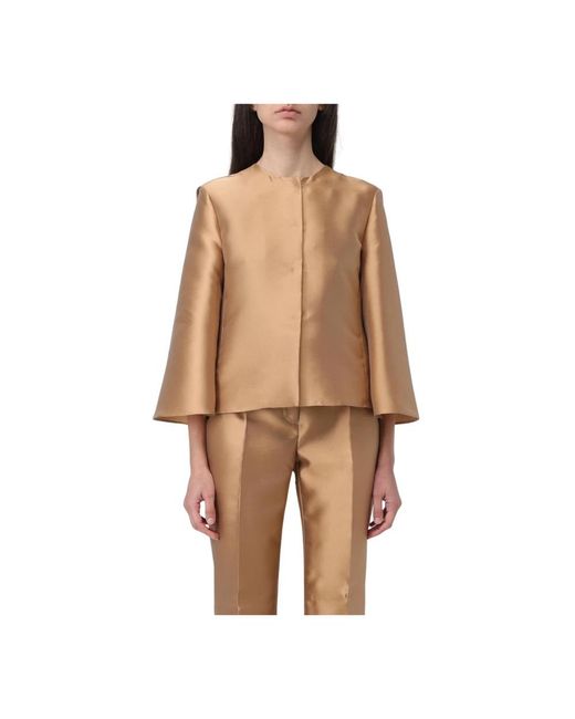 Light Jackets Alberta Ferretti de color Brown