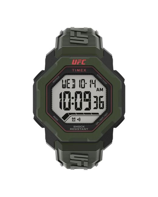 Timex Accessoires ,Groen ,Ufc Knockout Digitaal Horloge in het Gray voor heren