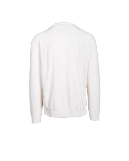 FILIPPO DE LAURENTIIS Baumwoll Stilvolles Maglia Shirt in White für Herren