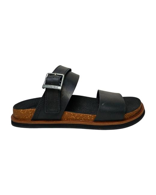 Timberland Black Sliders for men