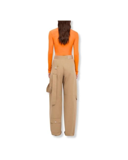 Straight Trousers MSGM en coloris Natural