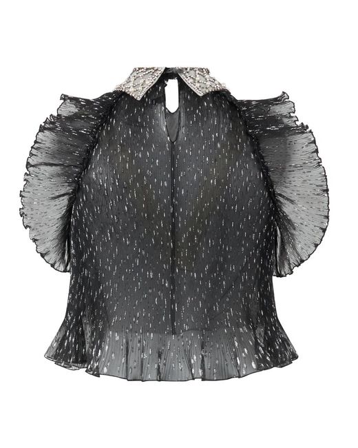 Alberta Ferretti Black Sleeveless Tops