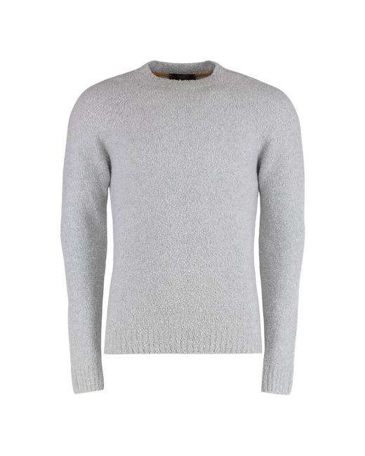 Moorer Gray Round-Neck Knitwear for men