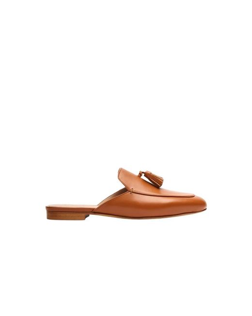 Scarosso Brown Mules