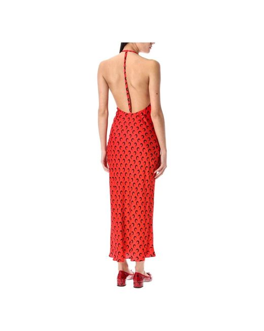 MARINE SERRE Maxi Dresses in het Red