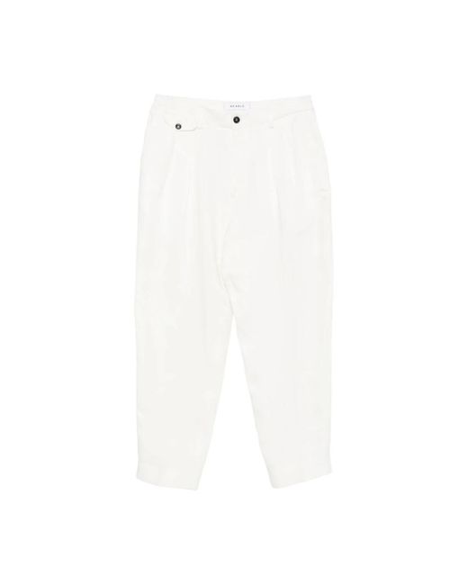 BE ABLE White Straight Trousers for men
