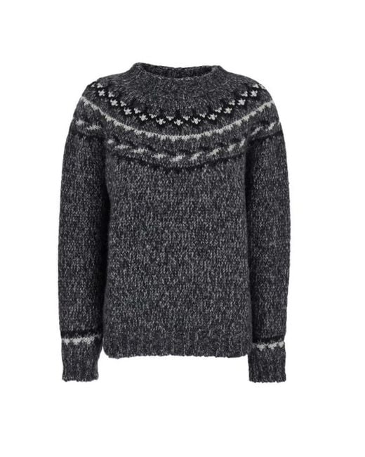 P.A.R.O.S.H. Black Round-Neck Knitwear