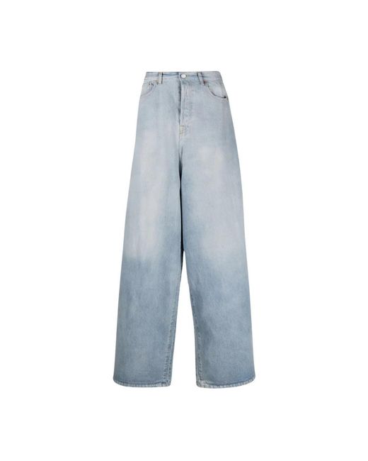 Vetements Blue Wide Jeans for men