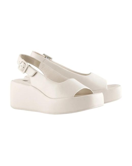 Högl White Flat Sandals